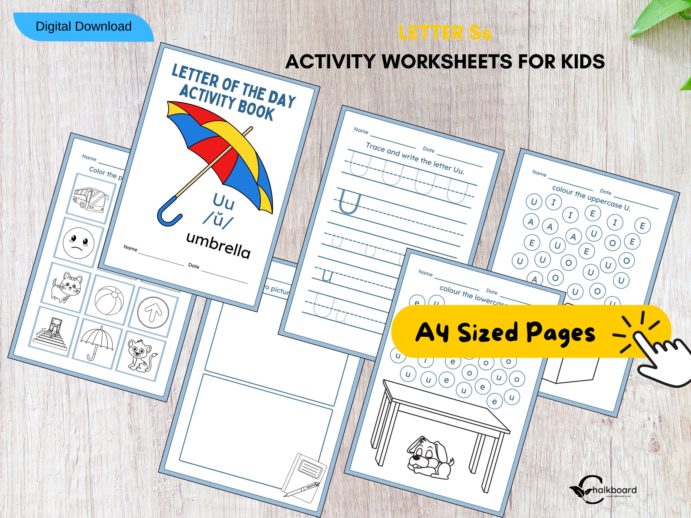 Alphabet Letter Uu Activity Pack