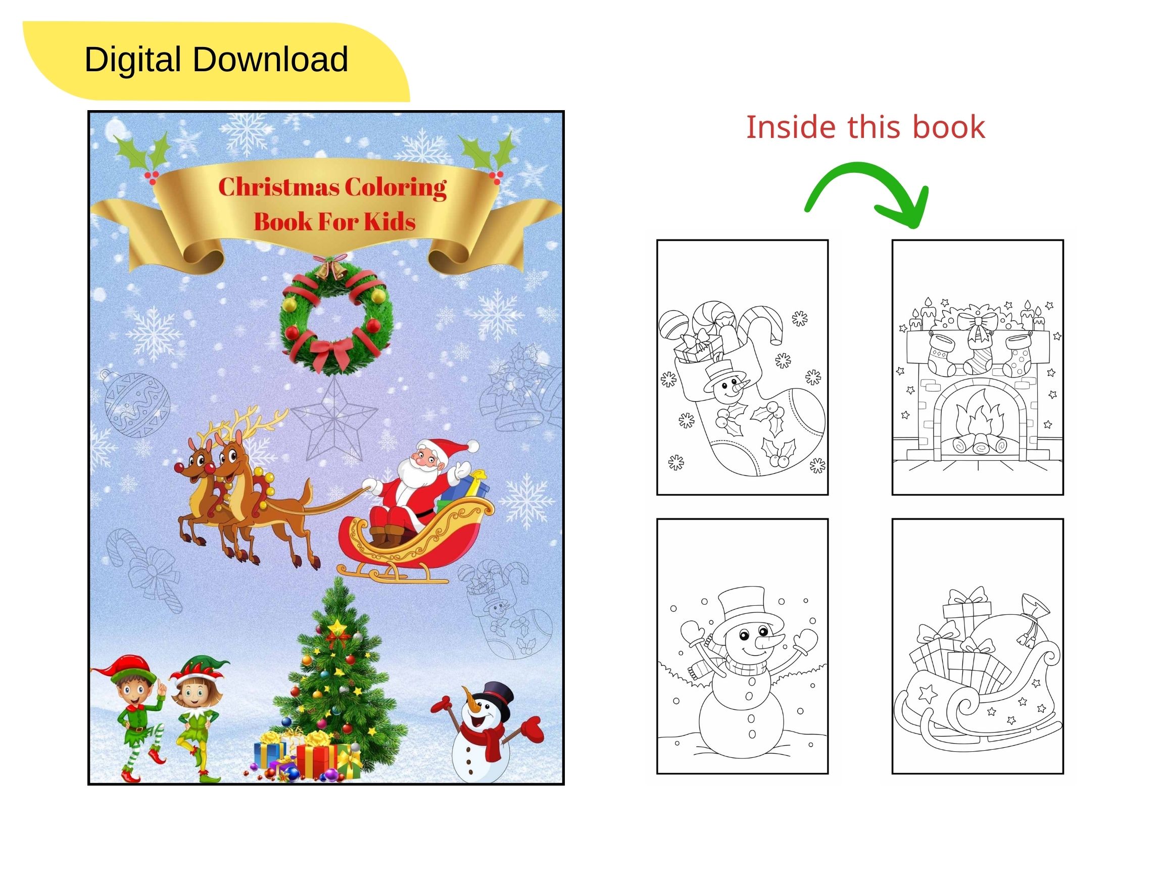 Christmas Colouring Book for Kids: Join the Fun of the Season with this Great Christmas Gift for Kids (and Adults!) to Inspire Creativity & Holiday Cheer..