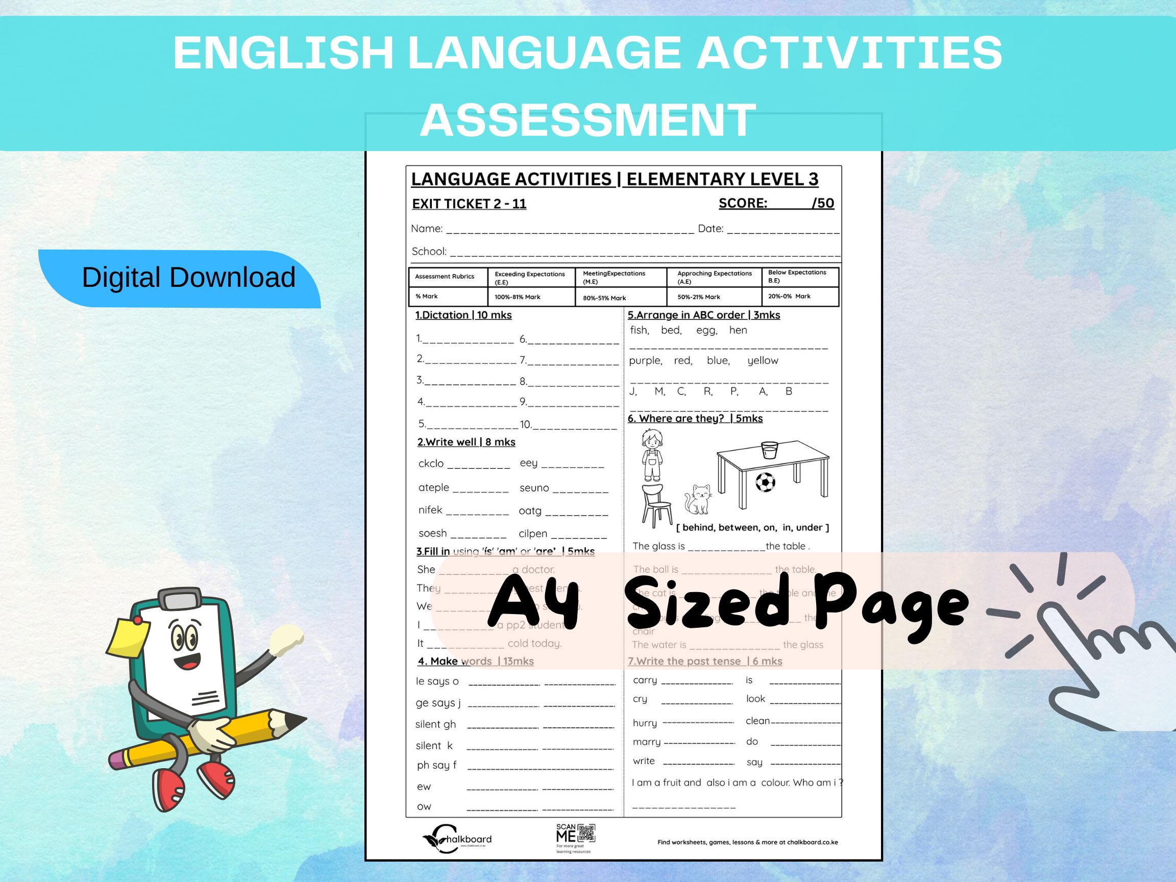 English Language Arts Activities | PDF 