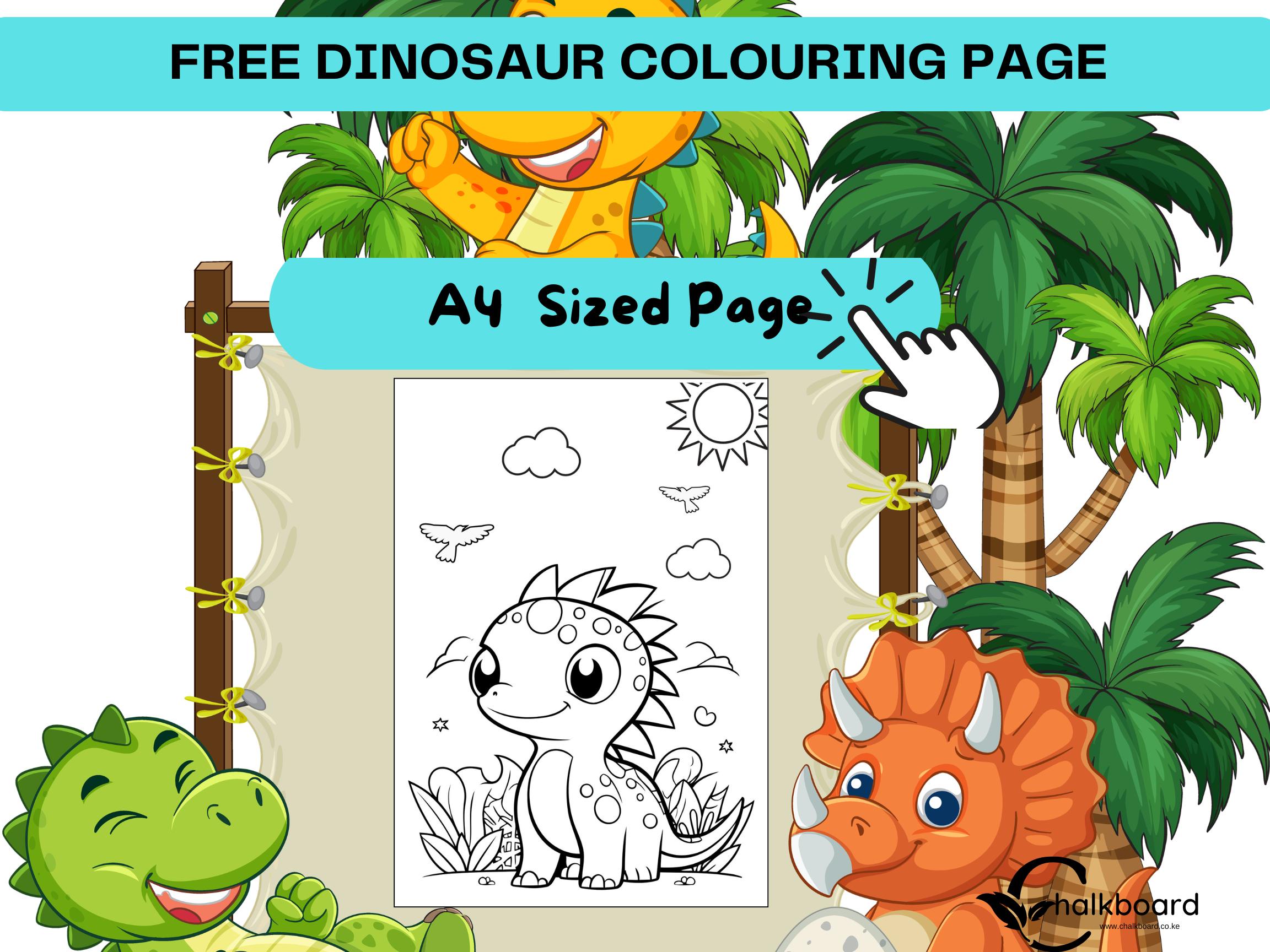 Free Dinosaur Coloring Page