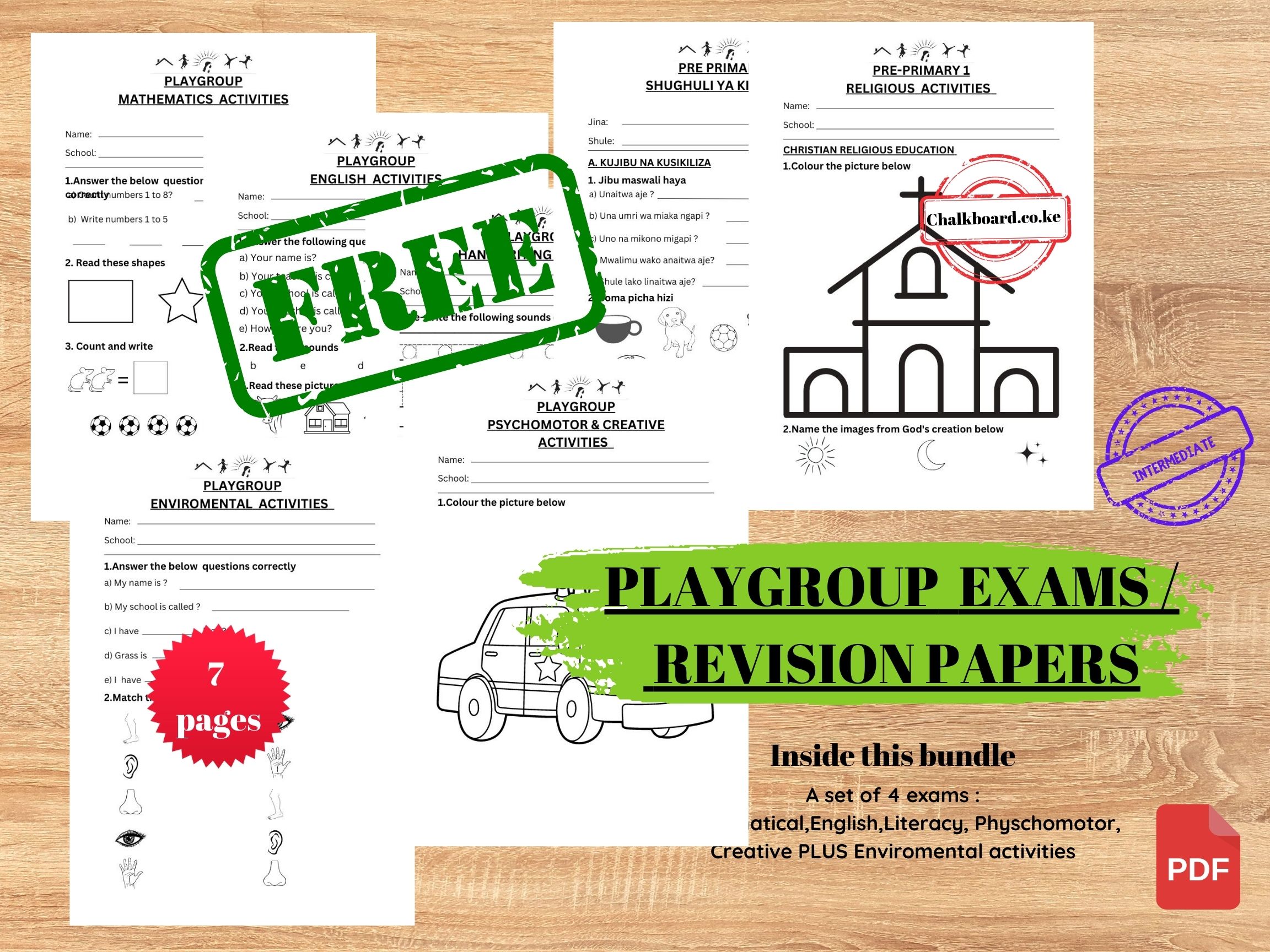 FREE PLAYGROUP Exams | PDF