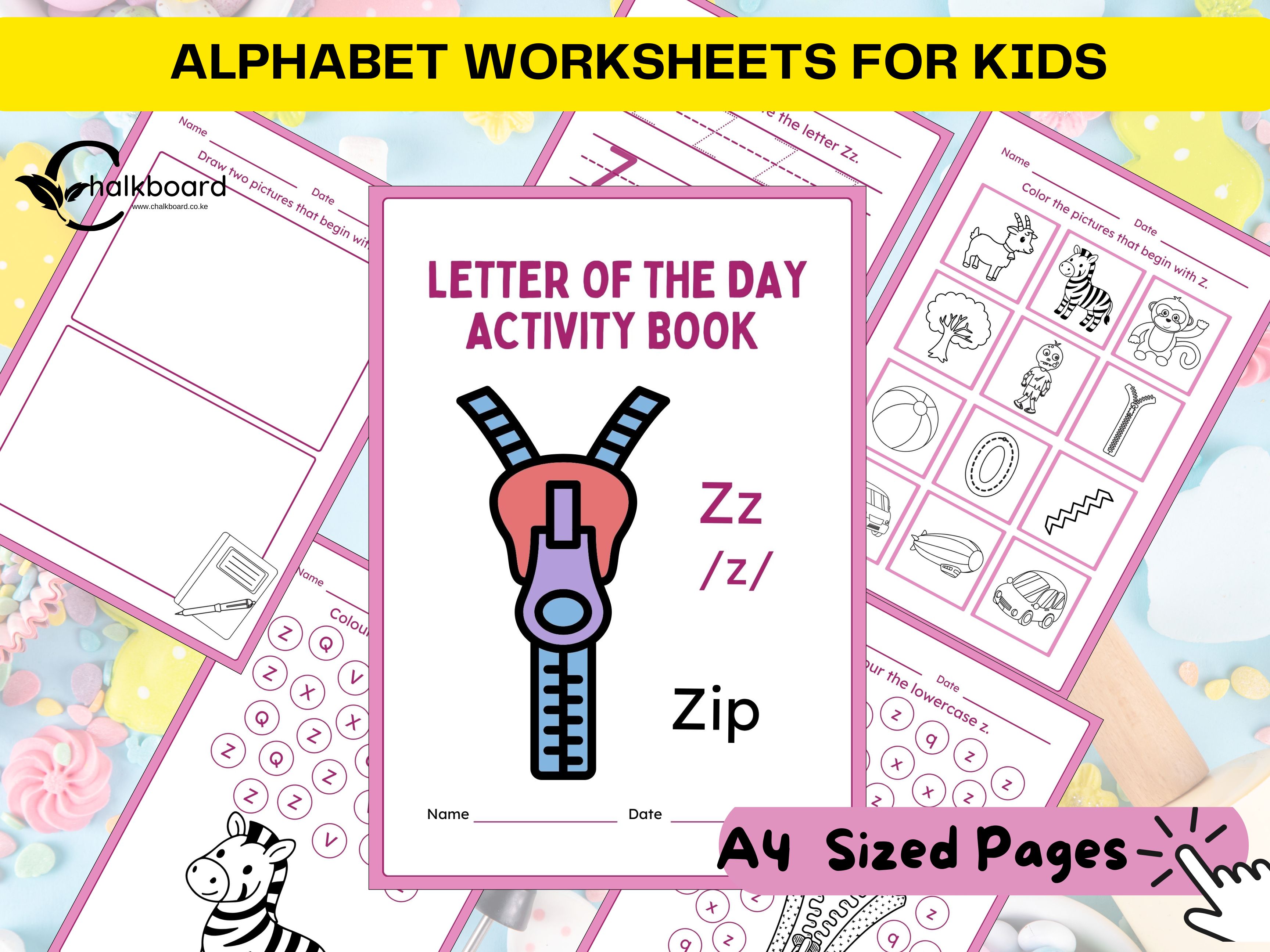 Letter Zz Activity Pack -PDF Printable
