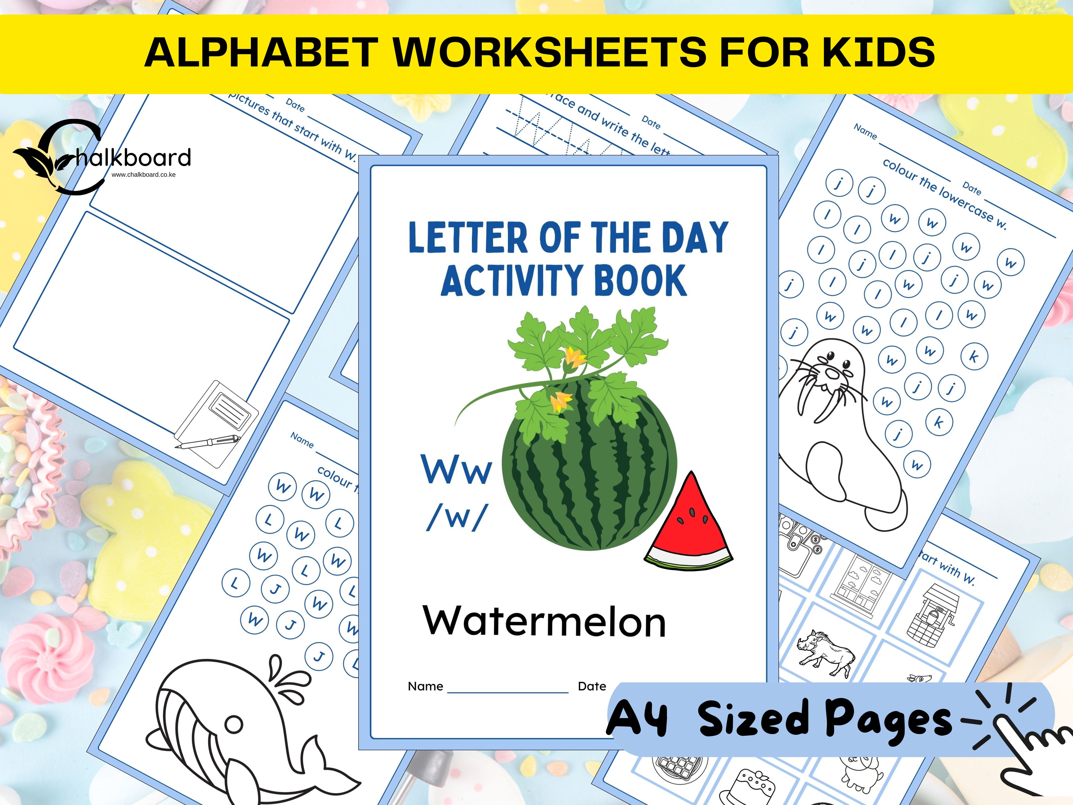 PDF printable letter-Ww-activity-pack