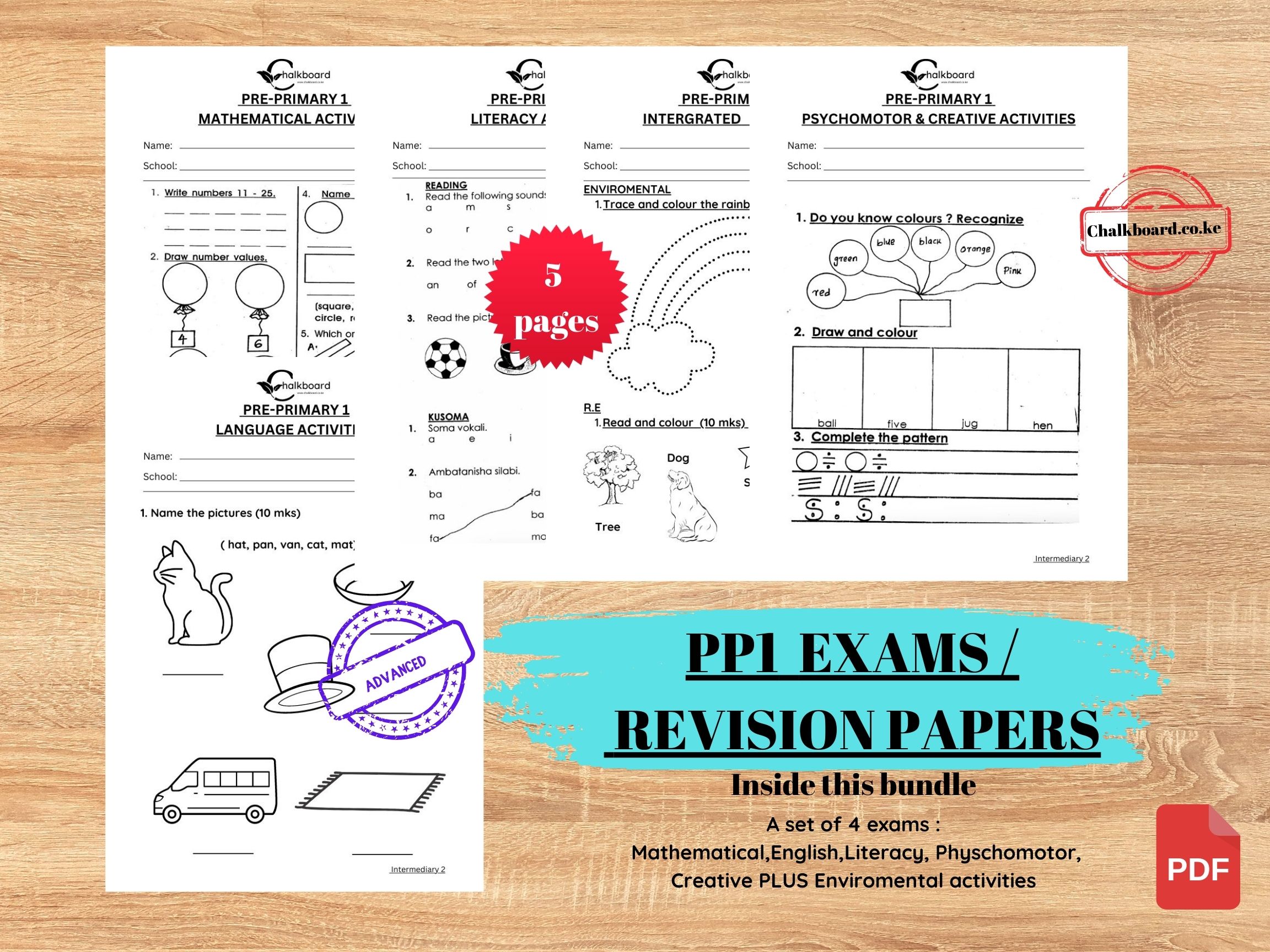 PRE-PRIMARY ONE - PP1  Exams | PDF