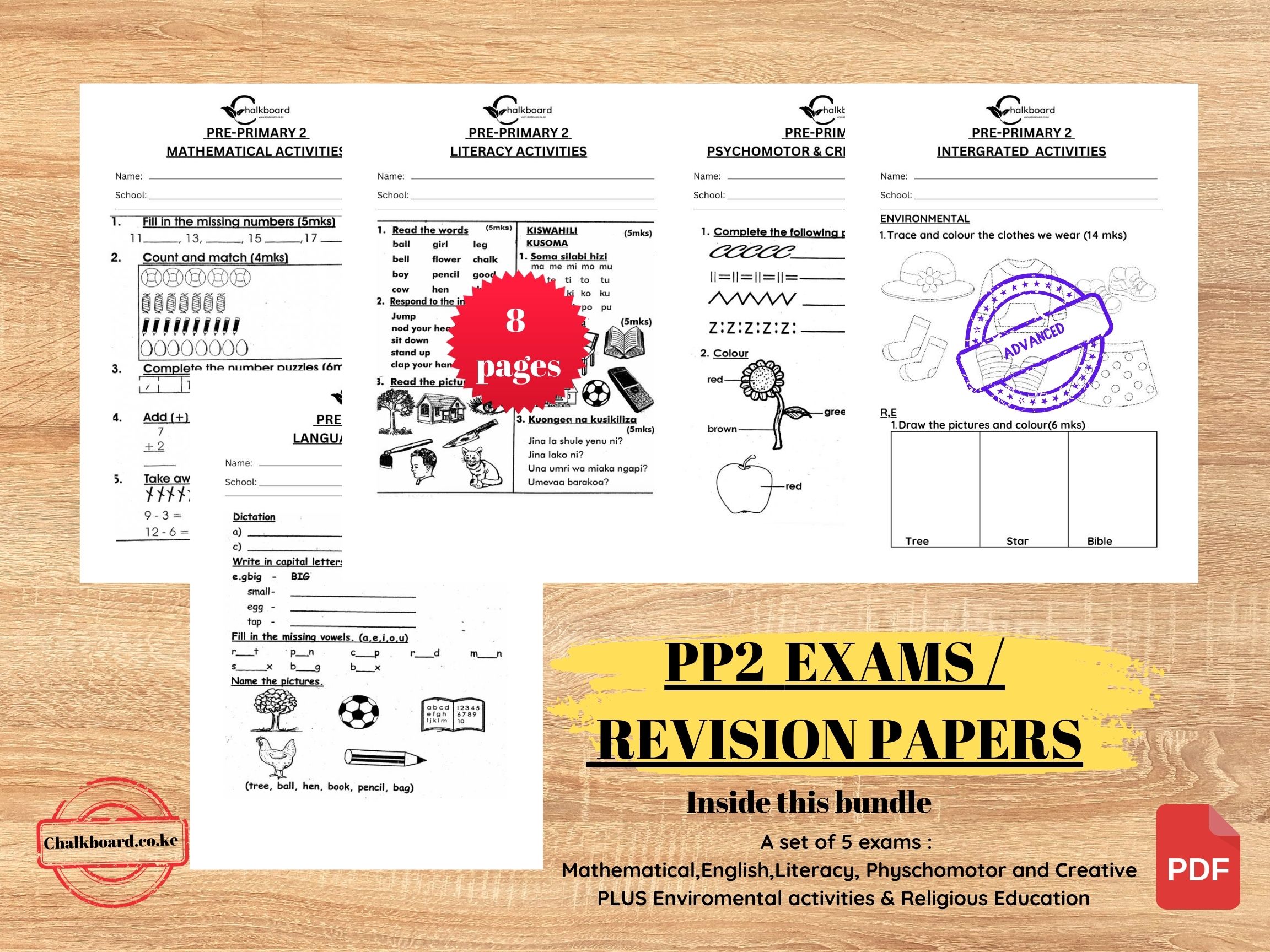 PRE-PRIMARY TWO - PP2  Exams | PDF