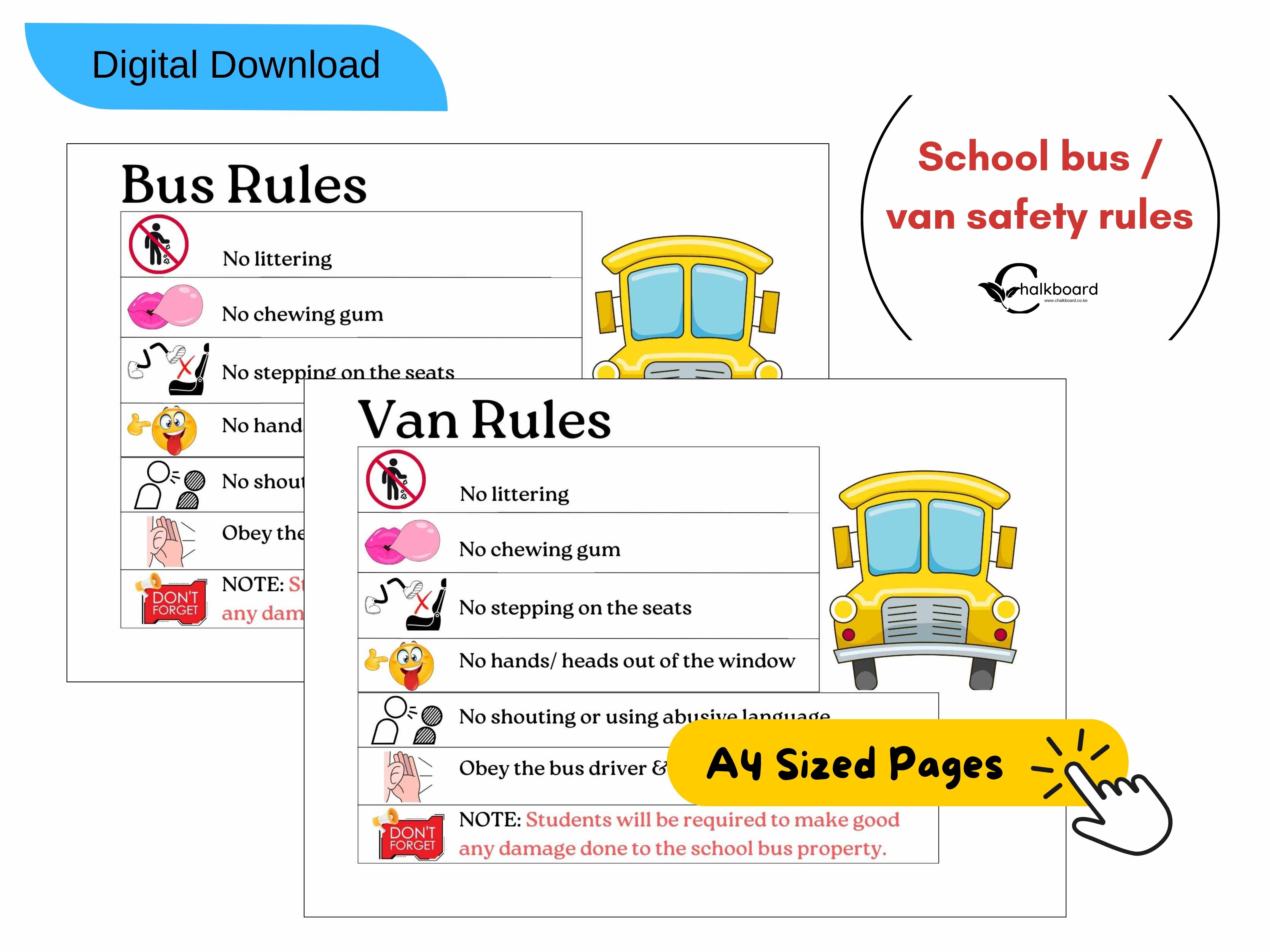 School Bus Safety Measures and Rules |Pdf