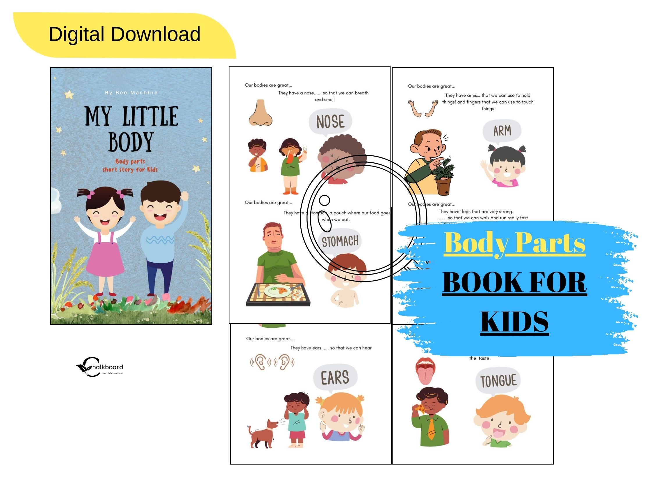 SIMPLE – MY FIRST BODY PARTS BOOK FOR KIDS