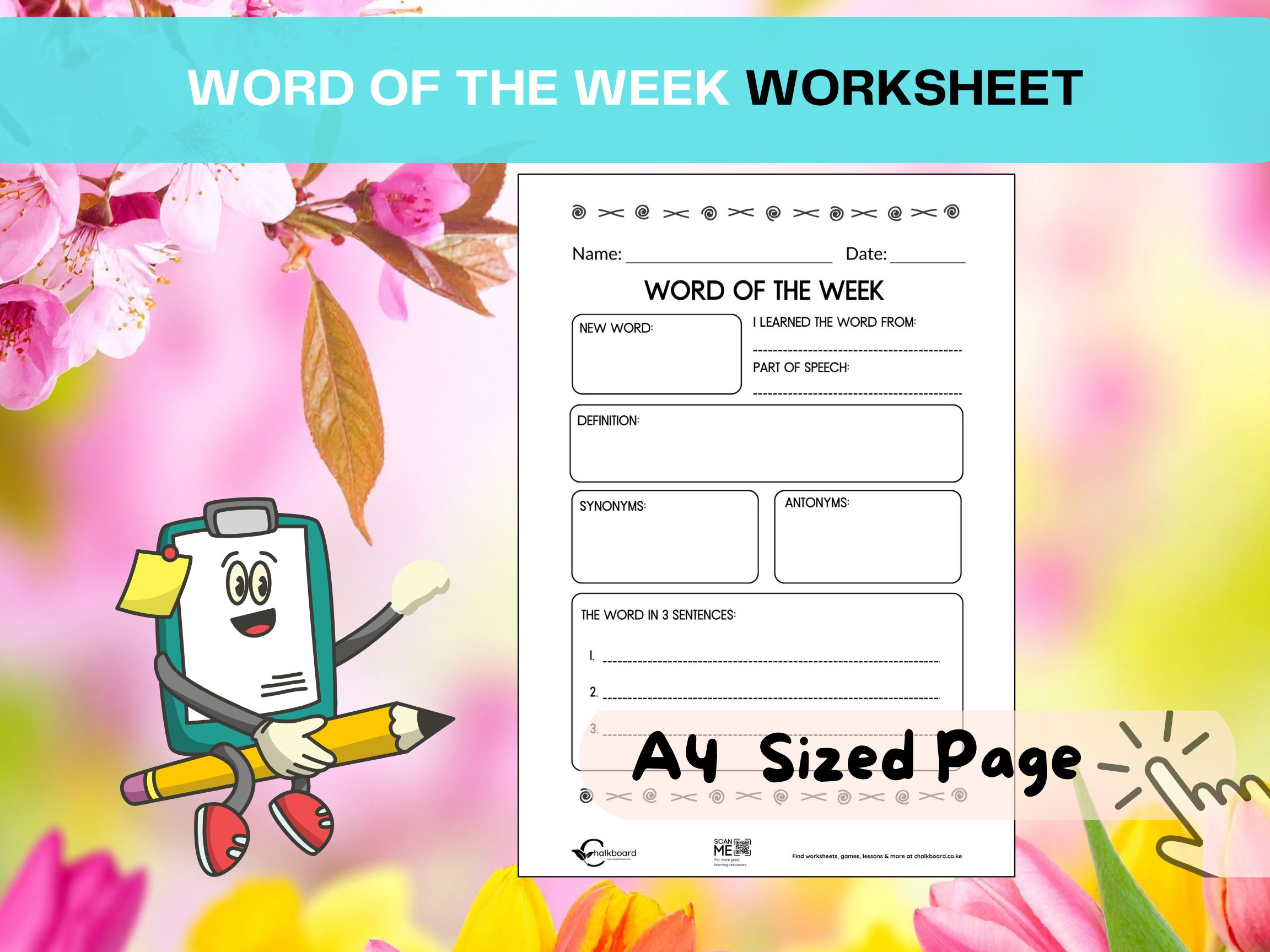 Word of the Week worksheet | PDF printable